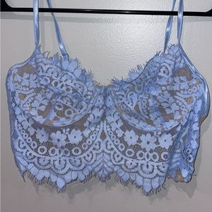 Lacey Light Blue Bra